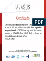 COVID-19 - Certificado de Conclusão