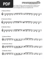 36 Minor Scales