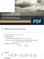 Pertemuan 13. PD Nonhomogen Orde 2 (Metode Variasi Parameter)