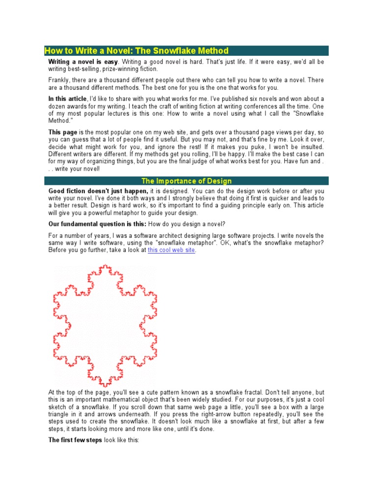 How To Write A Novel PDF Design Spreadsheet