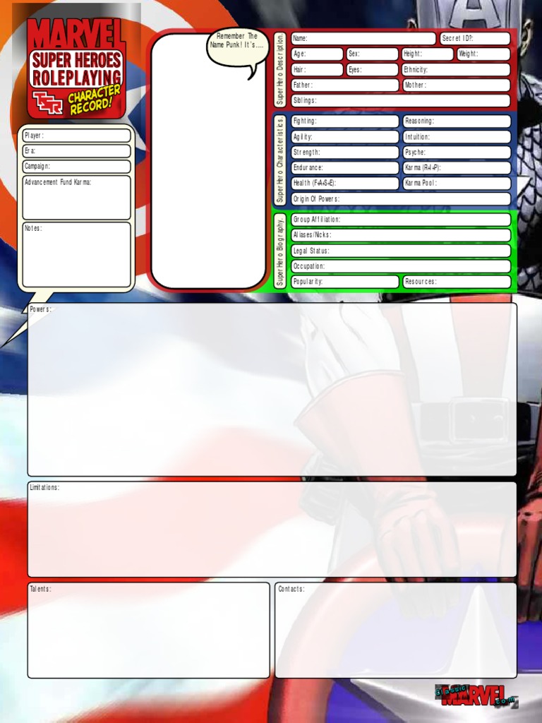 Netaccessory Character Sheet2 | PDF | Superheroes