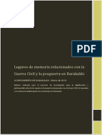 INFORME - Lugares de Memoria Relacionados Con La Guerra Civil y La Posguerra en Barakaldo