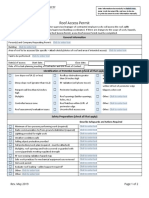 Roof Access Permit Template