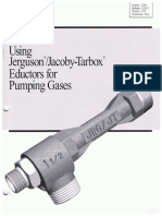 Using Jerguson®/Jacoby-Tarbox® Eductors For Pumping Gases