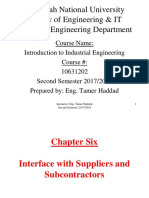 Chapter 6 - Interface With Suppliers and Subcontractors