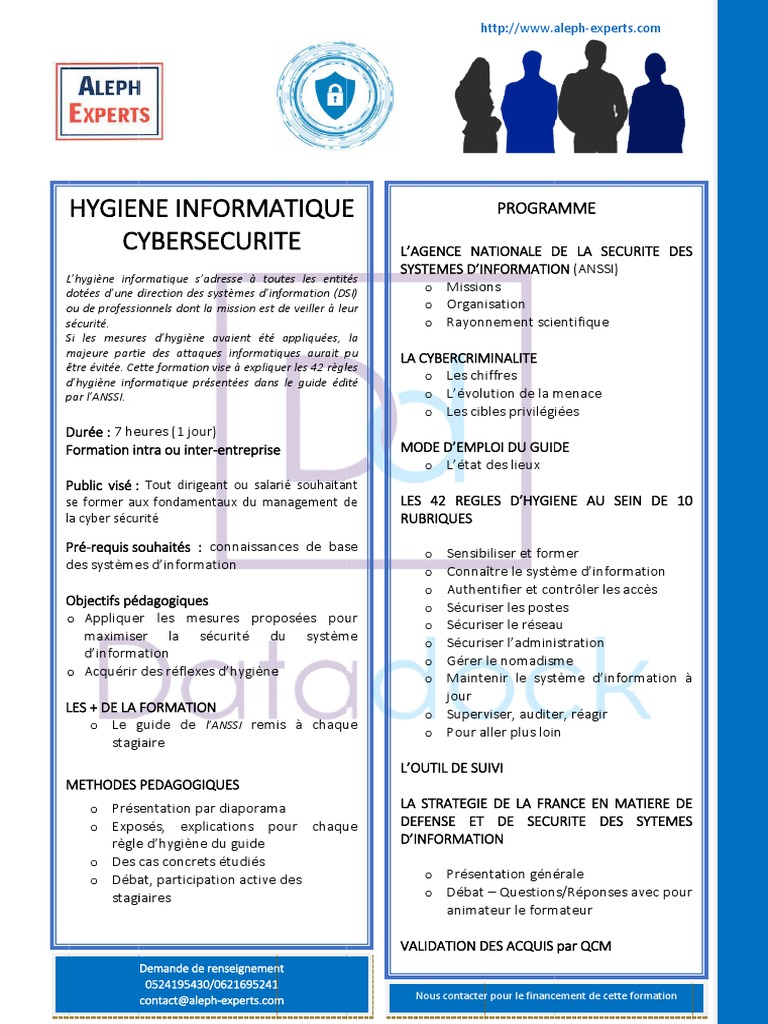 Formation sur l'hygiène informatique ANSSI | PDF | Sécurité des ...
