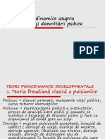 Teorii Psihodinamice Asupra Organizării Şi Dezvoltării Psihice