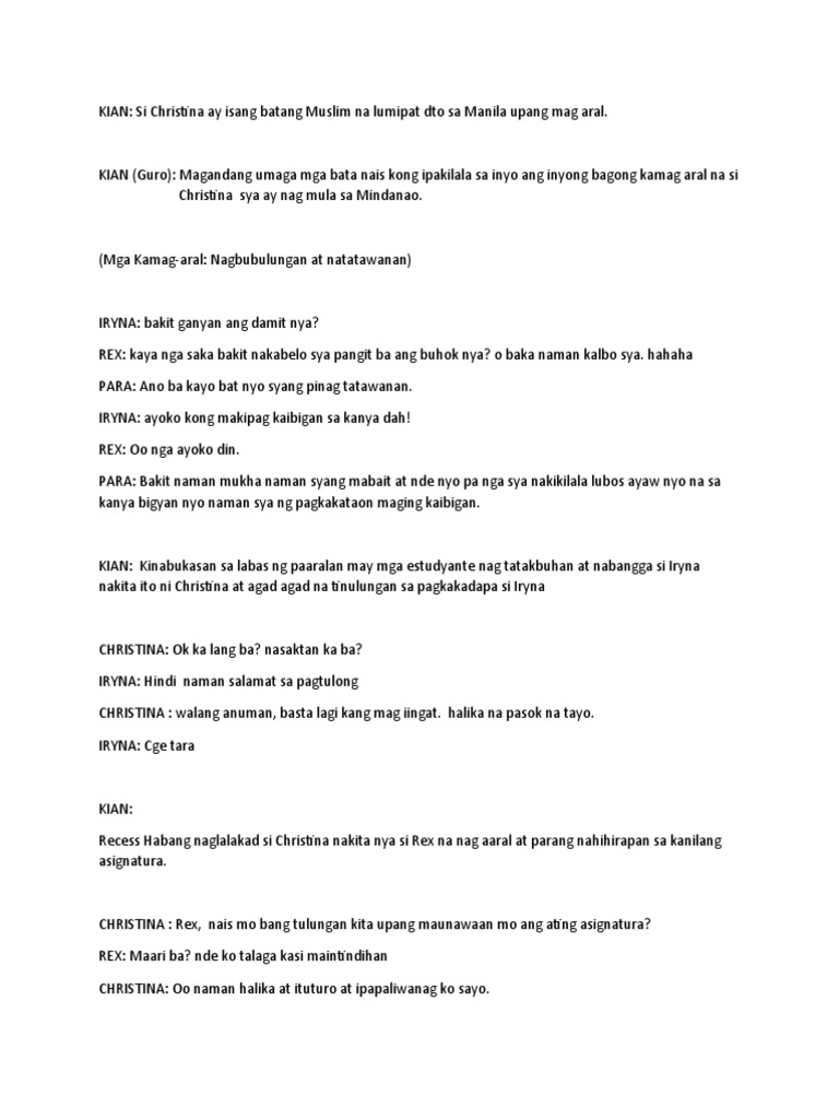 Script For ESP DULA | PDF