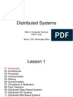 Distributed Systems: MSC in Computer Science Unyt-Uog Assoc. Prof. Marenglen Biba