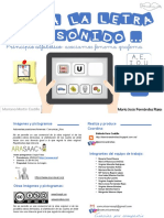 Principio Alfabetico Conciencia Fonemica Asociar Fonema-Grafema Vocales Mayusculas 1-2