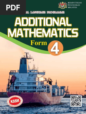Dlp Additional Mathematics Form 4 Function Mathematics Mathematical Concepts