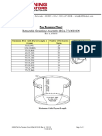 Retractable Grounding Assembly (RGA-75) 0010109: Pre-Tension Chart