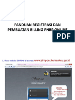 Panduan Registrasi Dan Pembuatan E-Billing SIMPONI