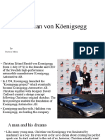 Christian Von Köenigsegg - Ppt-English