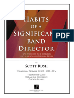 Habits of Significant Band Director