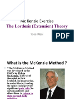 MC Kenzie Exercise: The Lordosis (Extension) Theory