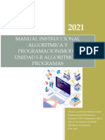 Manual Instruccional de Algoritmos y Programas