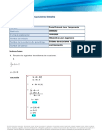 Sistema de Ecuaciones Lineales - V1