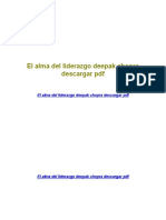 El Alma Del Liderazgo Deepak Chopra Descargar PDF