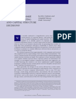 Article - How Do CFOs Make Capital Budgeting and Capital Structure Decisions