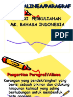 Bahasa Indonesia 1 ALINEA