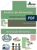 analise de Alimentos AULA 1