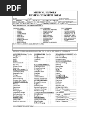 form review of system
