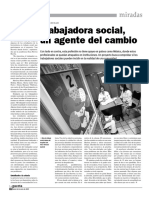 Trabajadora Social, Un Agente Del Cambio: Miradas