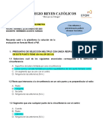 EVALUACIÓN INTERMEDIA DE GEOMETRÍa Examen