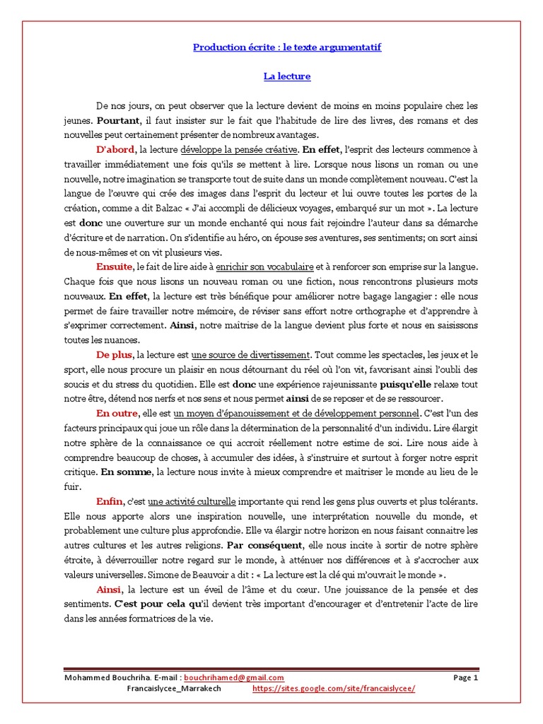Importance de la Lecture chez les Jeunes | PDF | Romans | Livres