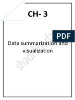 Data Summarization and Visualization