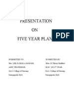 Presentation on Five Year Plans