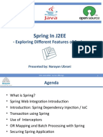 Spring in J2EE: - Exploring Different Features of Spring