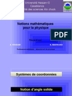 Notions de Math Pour La Physique 2012