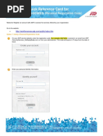 Registration Quick Reference Card For Employees/Associates
