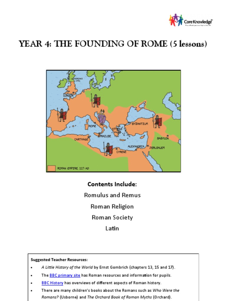 The Founding of Rome | PDF | Romulus And Remus | Roman Republic