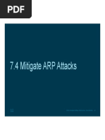 7.4 Mitigate ARP Attacks