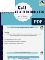 CH 7 Solution & Electrolytes