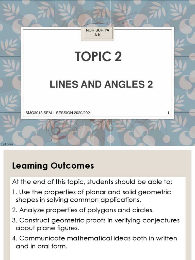 Lines, Angles, and Polygons Explained | PDF | Classical Geometry ...