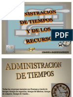 Administración del tiempo y de los recursos