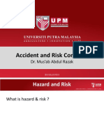 Accident and Risk Concepts: Dr. Mus'ab Abdul Razak
