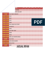 Jadual Irfan