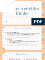 Nature Activities Binder by Slidesgo