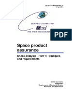 Space Product Assurance: Sneak Analysis - Part 1: Principles and Requirements