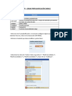 PP - Crear Pre Planificación (MD61)