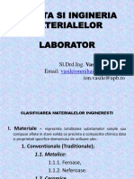 Laborator 1 - Clasificarea Materialelor