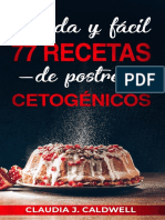 77 Recetas de Postres Cetogénicos