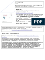 The Event of Language As Force of Life A
