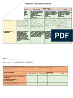 Cuadro de Reflexiòn de Los Aprendizajes