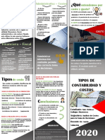 Triptico Clasificacion de La Contabilidad y Costo